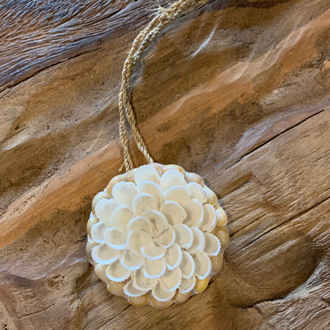 White decorative shell decoration. 7cm style 2 - Bali Beach Beyond