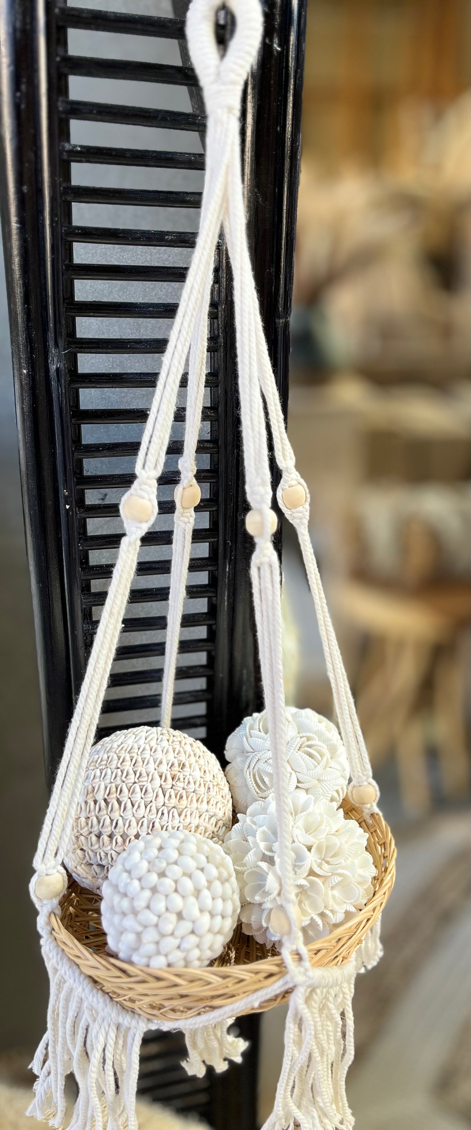 Woven basket / plant hanger - Bali Beach Beyond