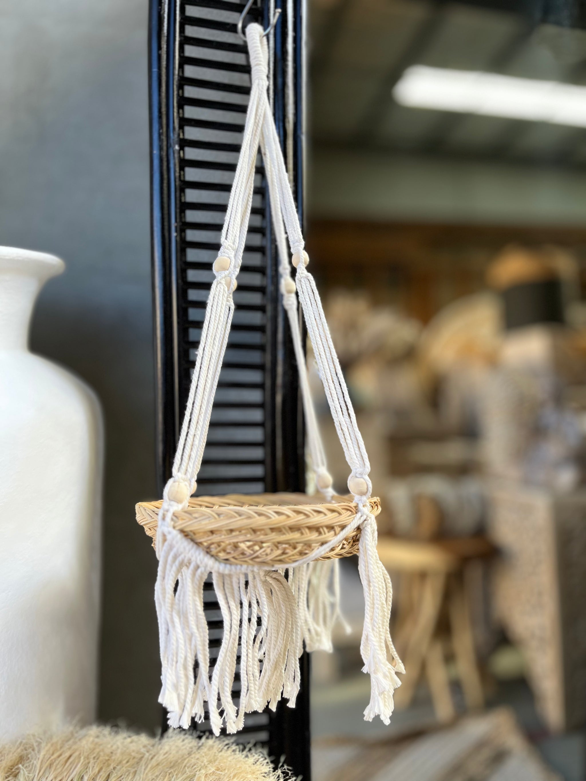 Woven basket / plant hanger - Bali Beach Beyond