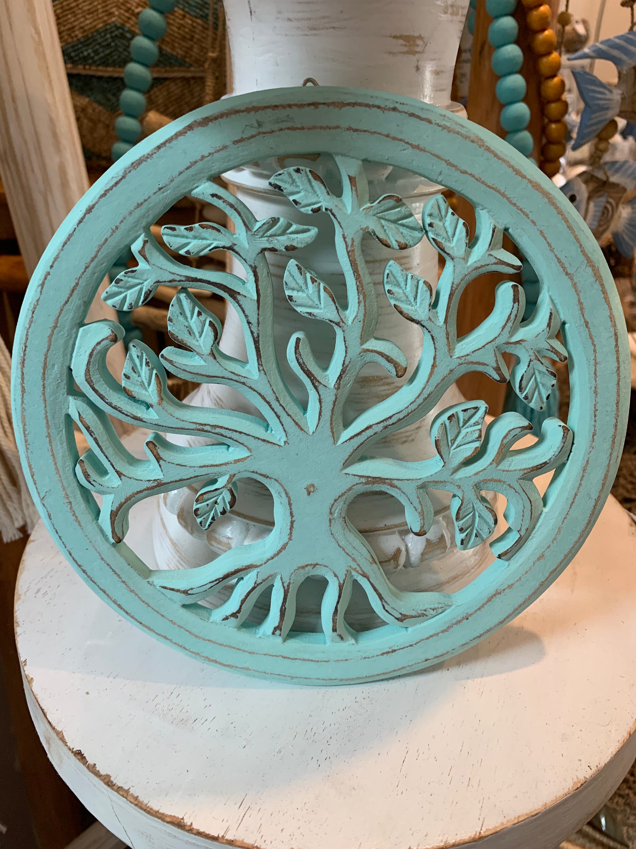 Blue tree life wall decoration 20cm. Design 2 - Bali Beach Beyond