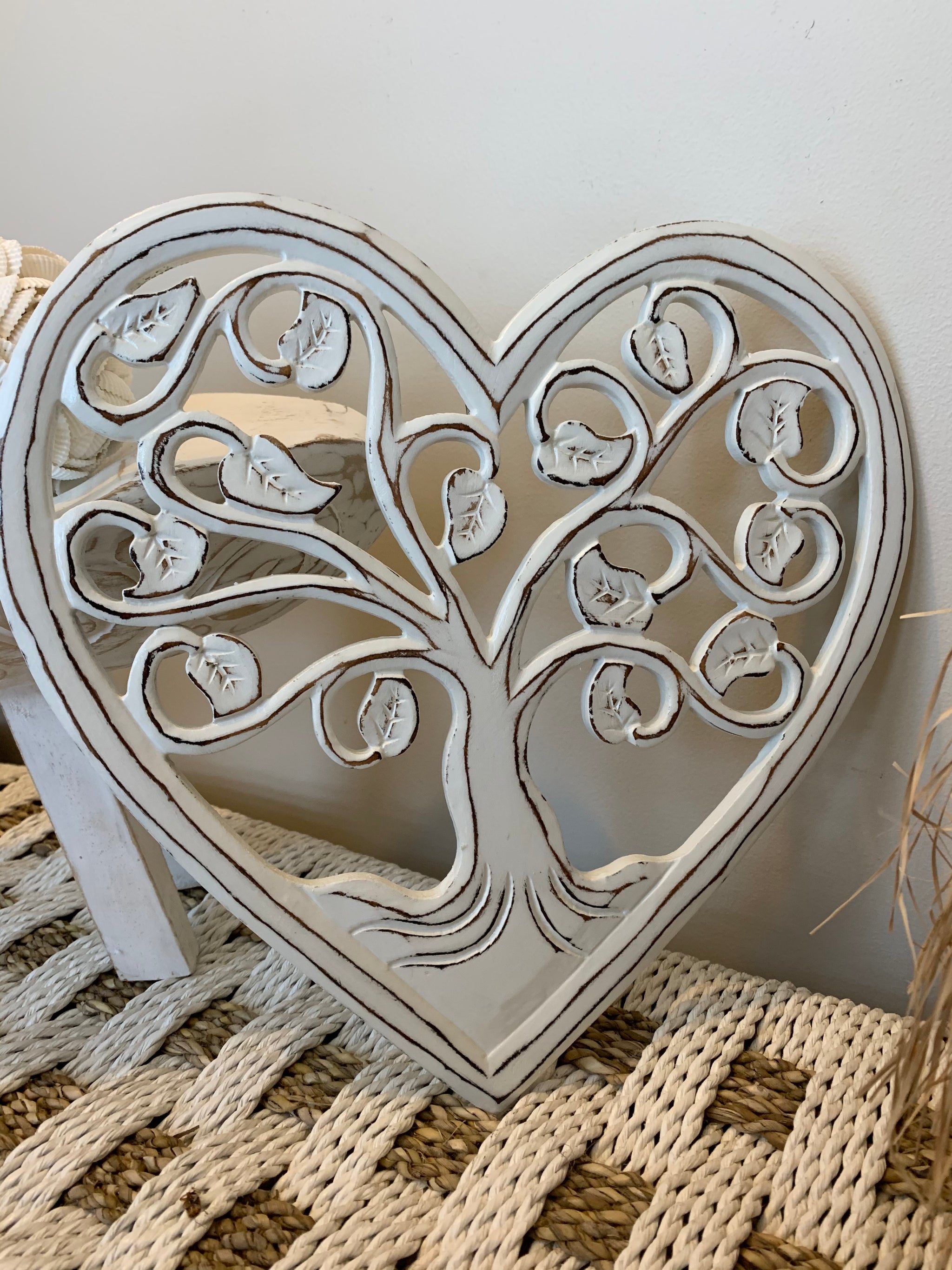 30cm tree life hanging / decoration. Carved. - Bali Beach Beyond