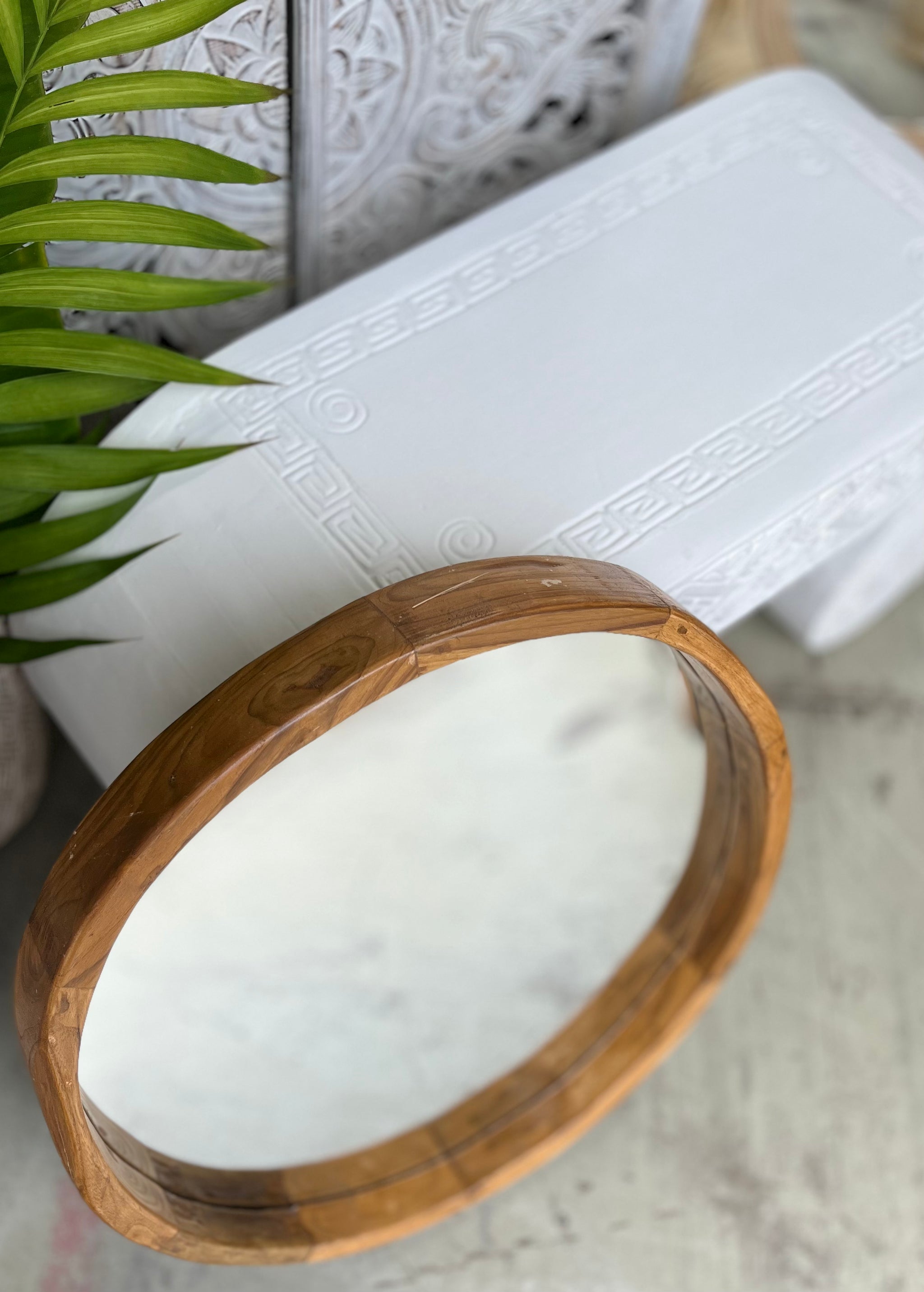 60cm timber mirror - Bali Beach Beyond