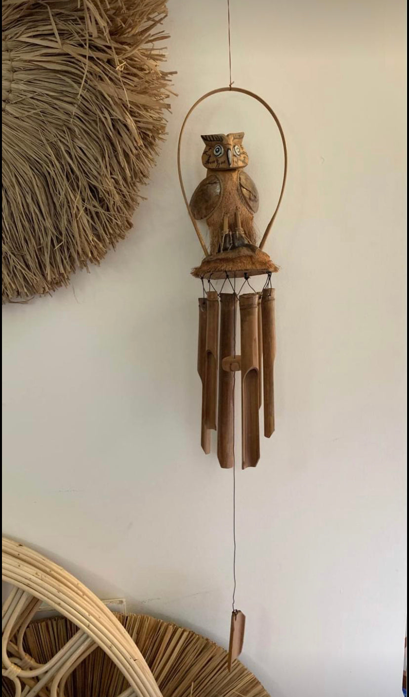 Owl wind chime