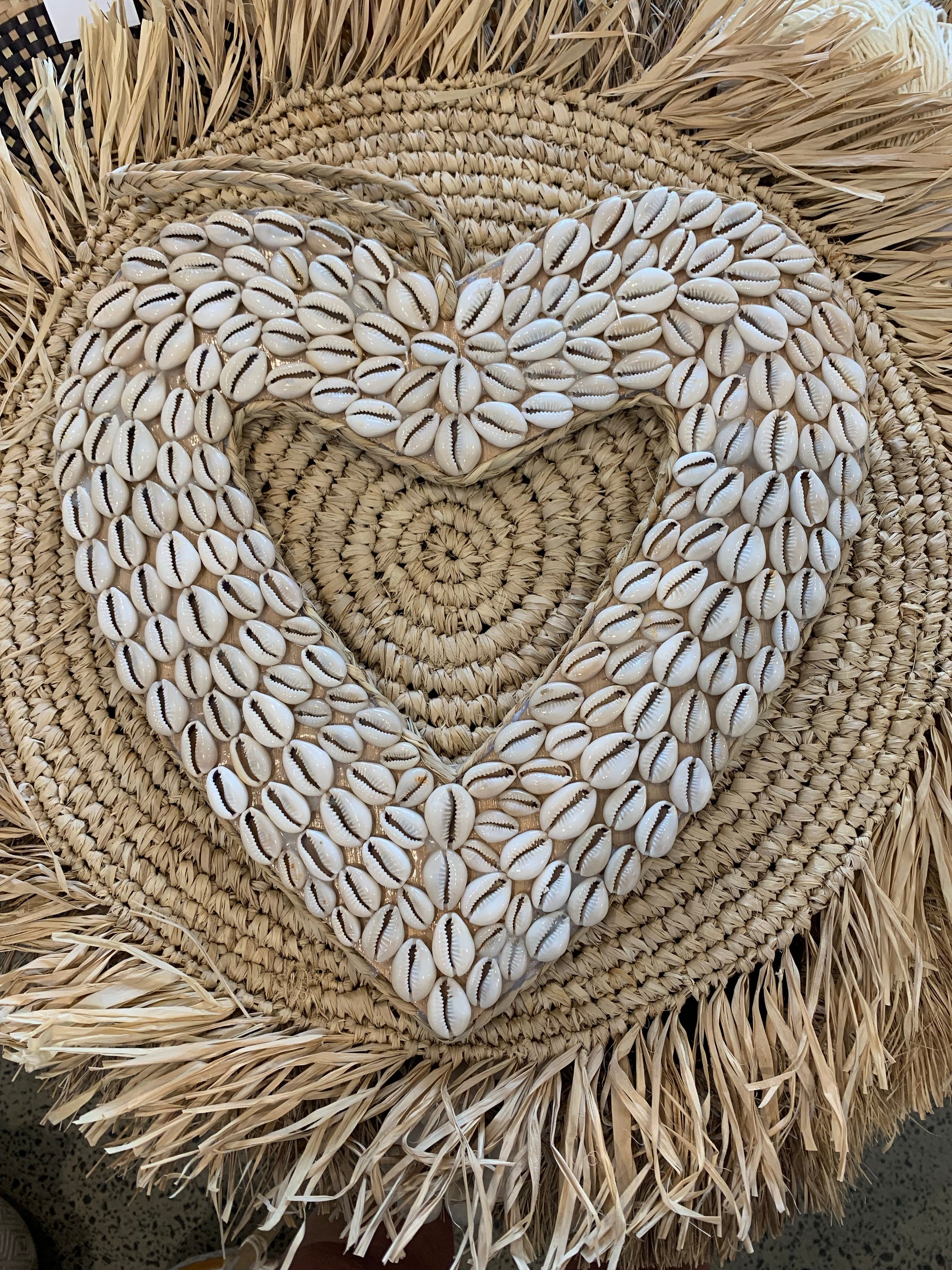 Shell heart with natural shells - Bali Beach Beyond