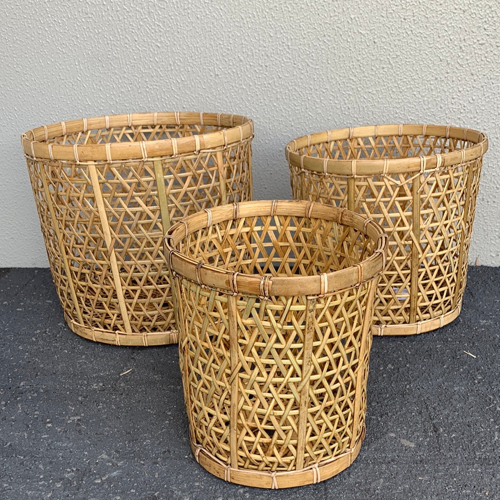 Natural Set 3 Woven Baskets. Usually $70 - Bali Beach Beyond