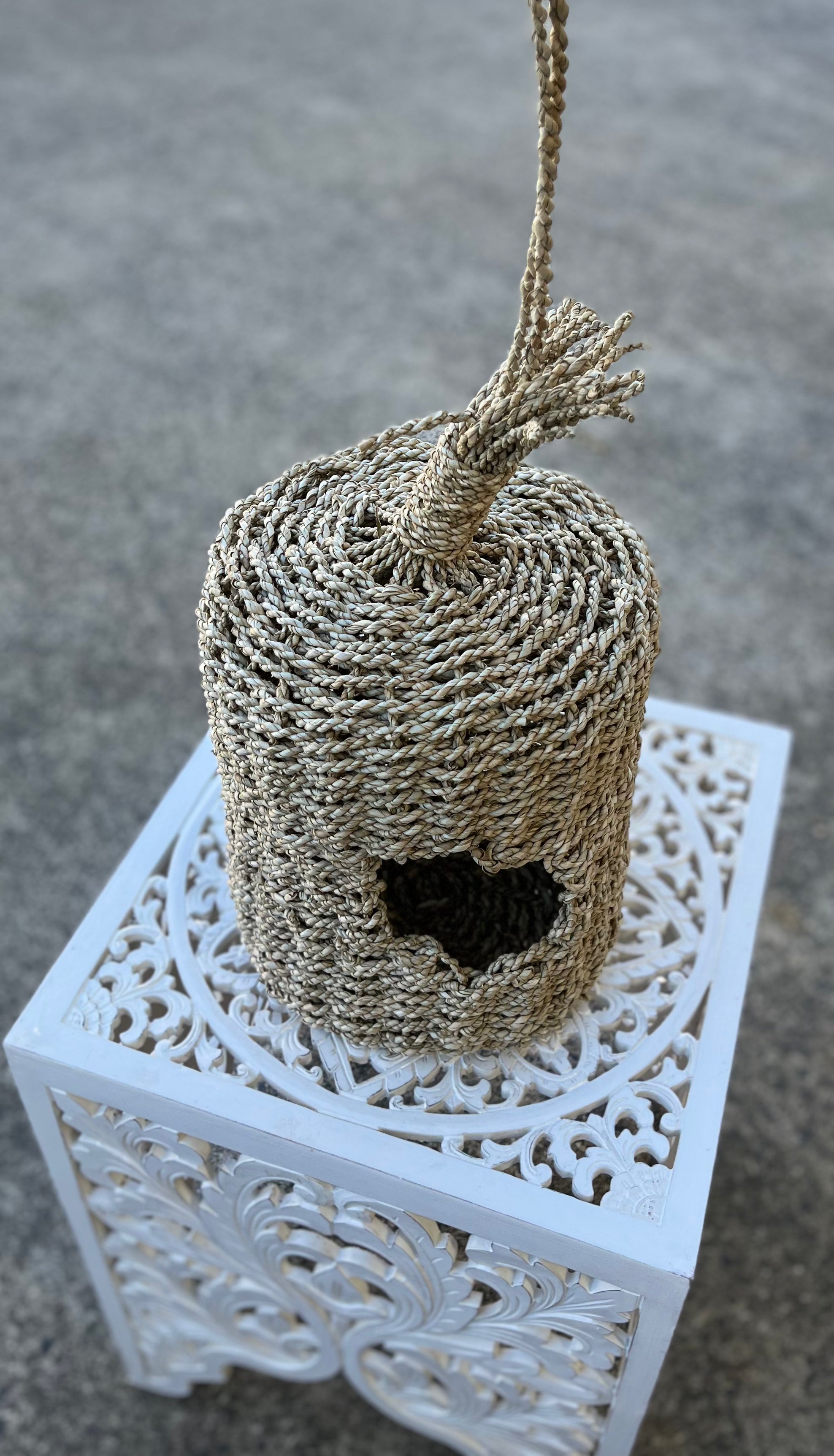Woven bird house / hanger - Bali Beach Beyond