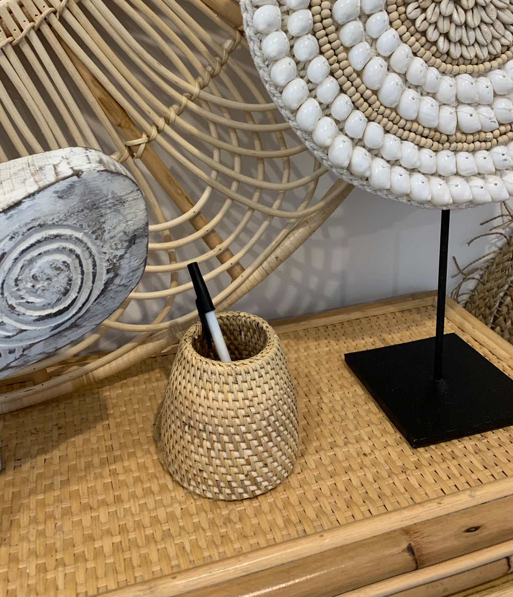 Small basket / pen holder. Natural - Bali Beach Beyond