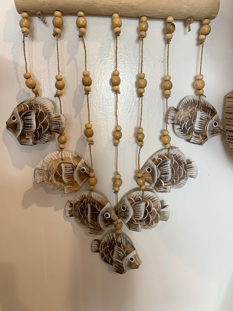 Fish - Hand Carved Khamhar Wood Hanging