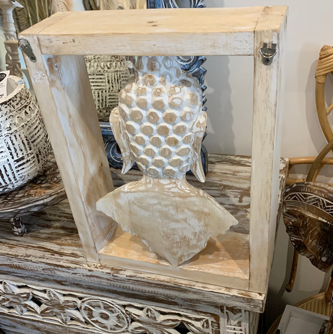 Natural Buddha in frame. Wall hanging or statue. Usually $80
