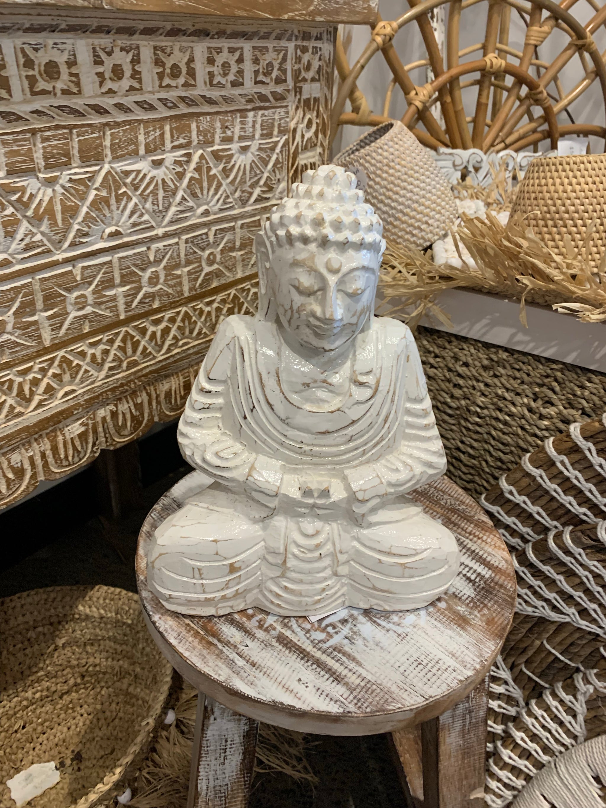 Blessing Buddha statue 25cm h - Bali Beach Beyond