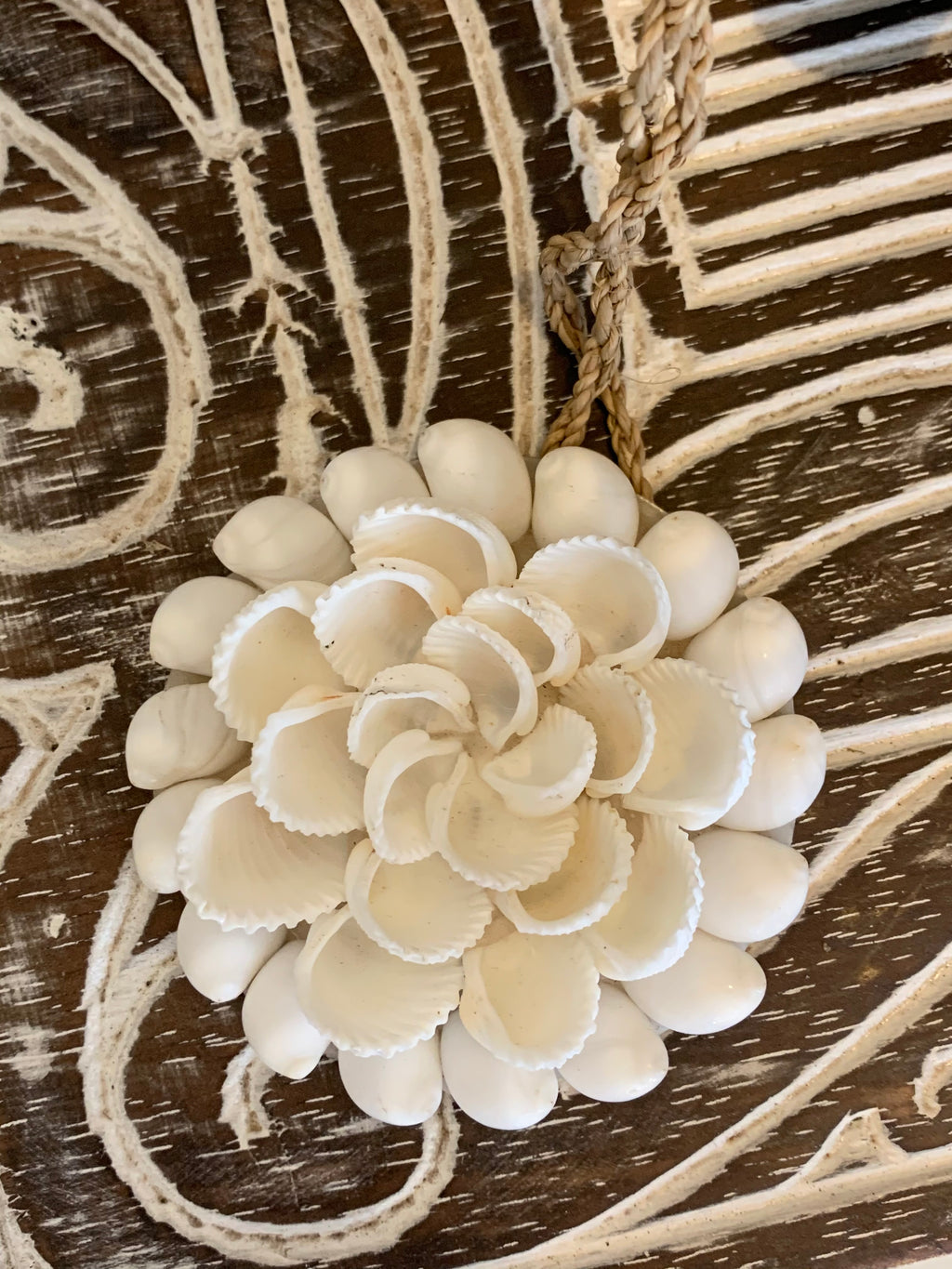 Round shell decoration. 7cm - Bali Beach Beyond