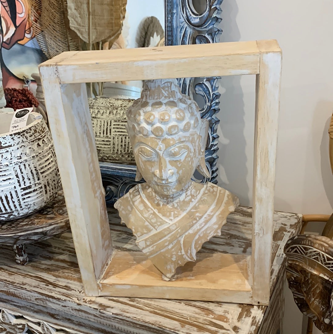 Natural Buddha in frame. Wall hanging or statue. Usually $80