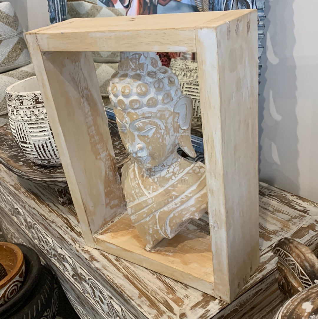 Natural Buddha in frame. Wall hanging or statue. Usually $80