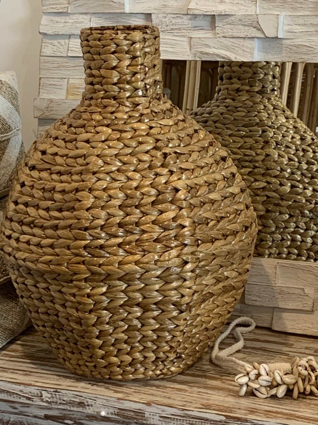 Water hyacinth vase 50cm h - Bali Beach Beyond