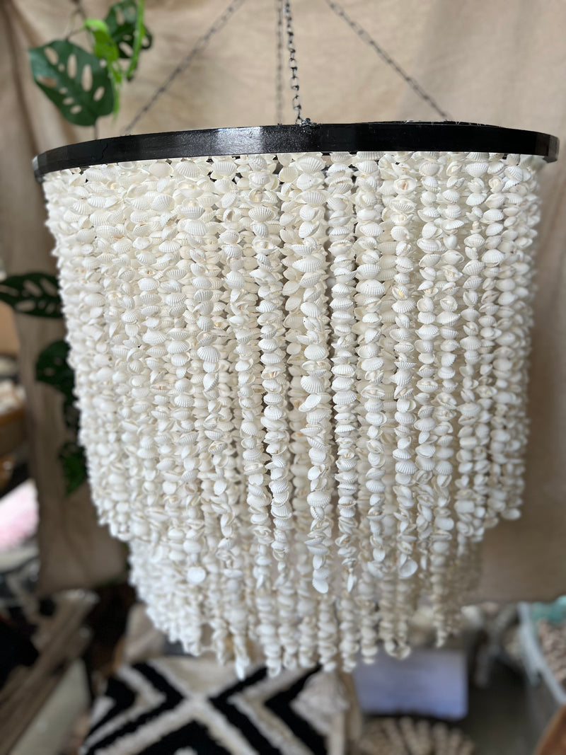 Shell Hanging / light pendant / Shell pendant. Chandelier. 60cm - Bali Beach Beyond