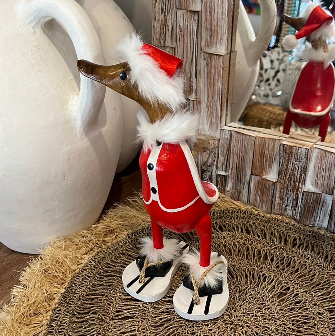 Christmas Santa duck with thongs S