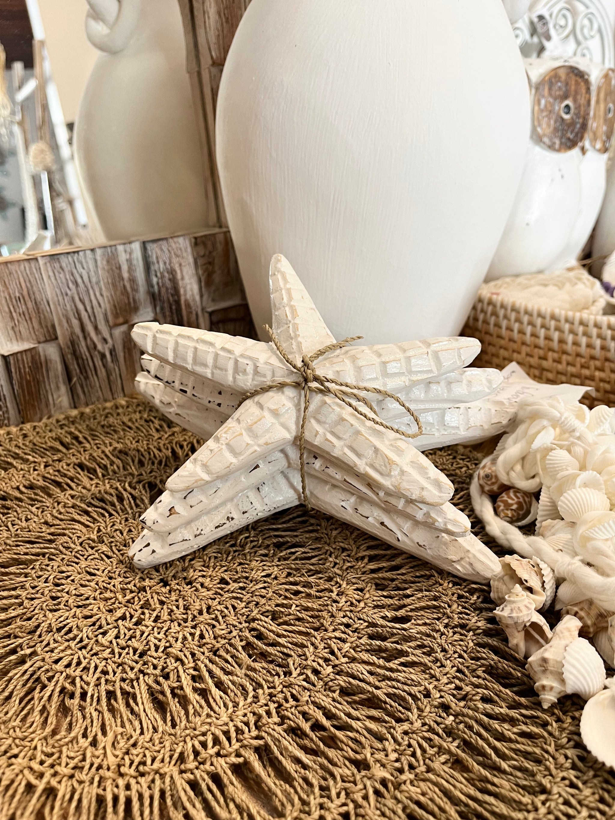 White wash set 3 starfish