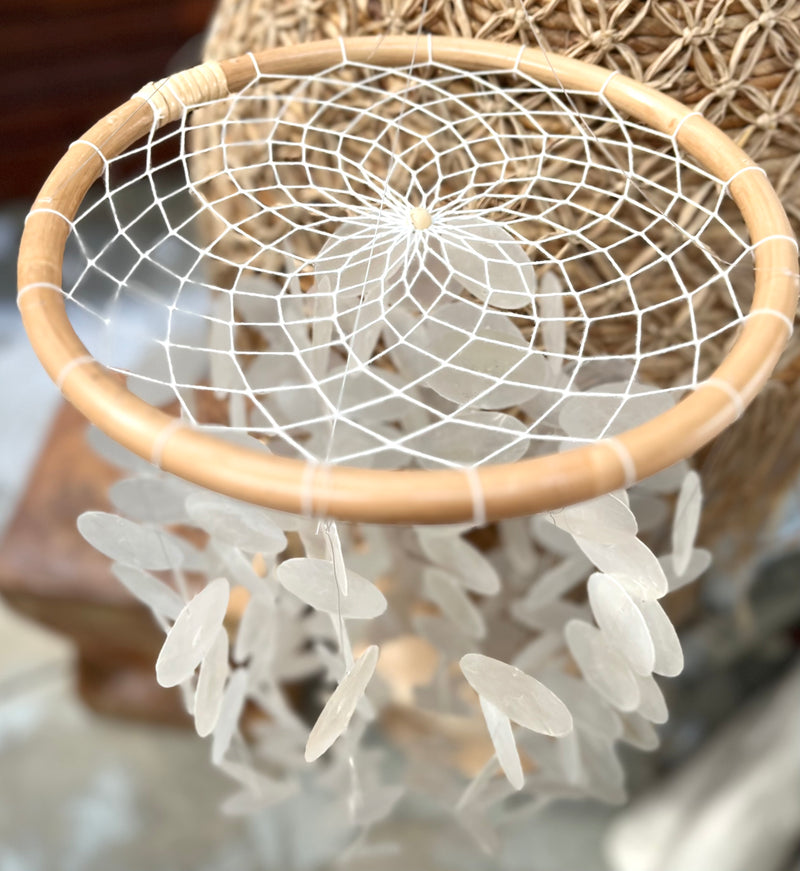 Clear capiz shell mobile hanging - 90cm