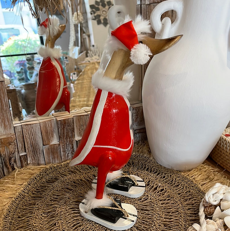 Christmas Santa duck with thongs M