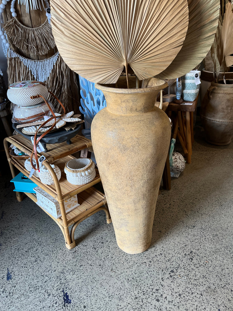 Rustic terracotta vase 80cm