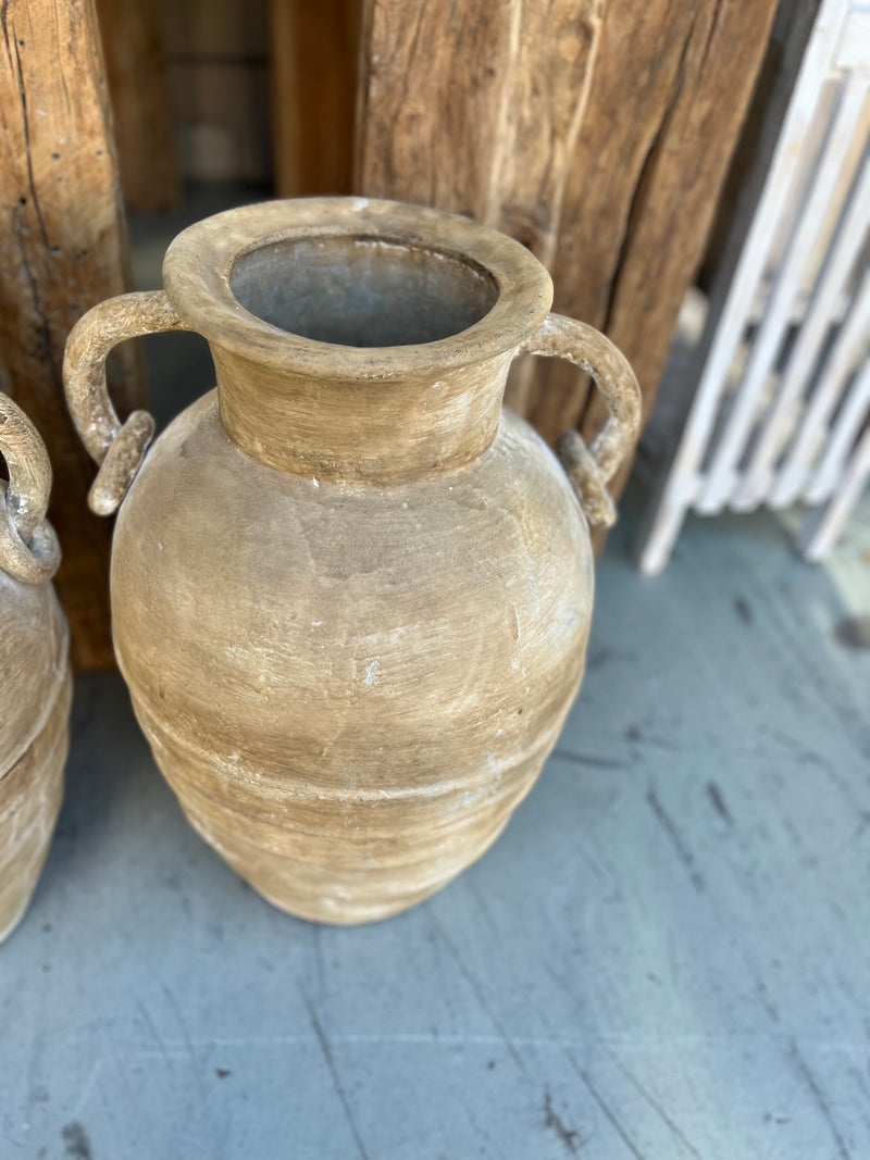 Rustic terracotta vase