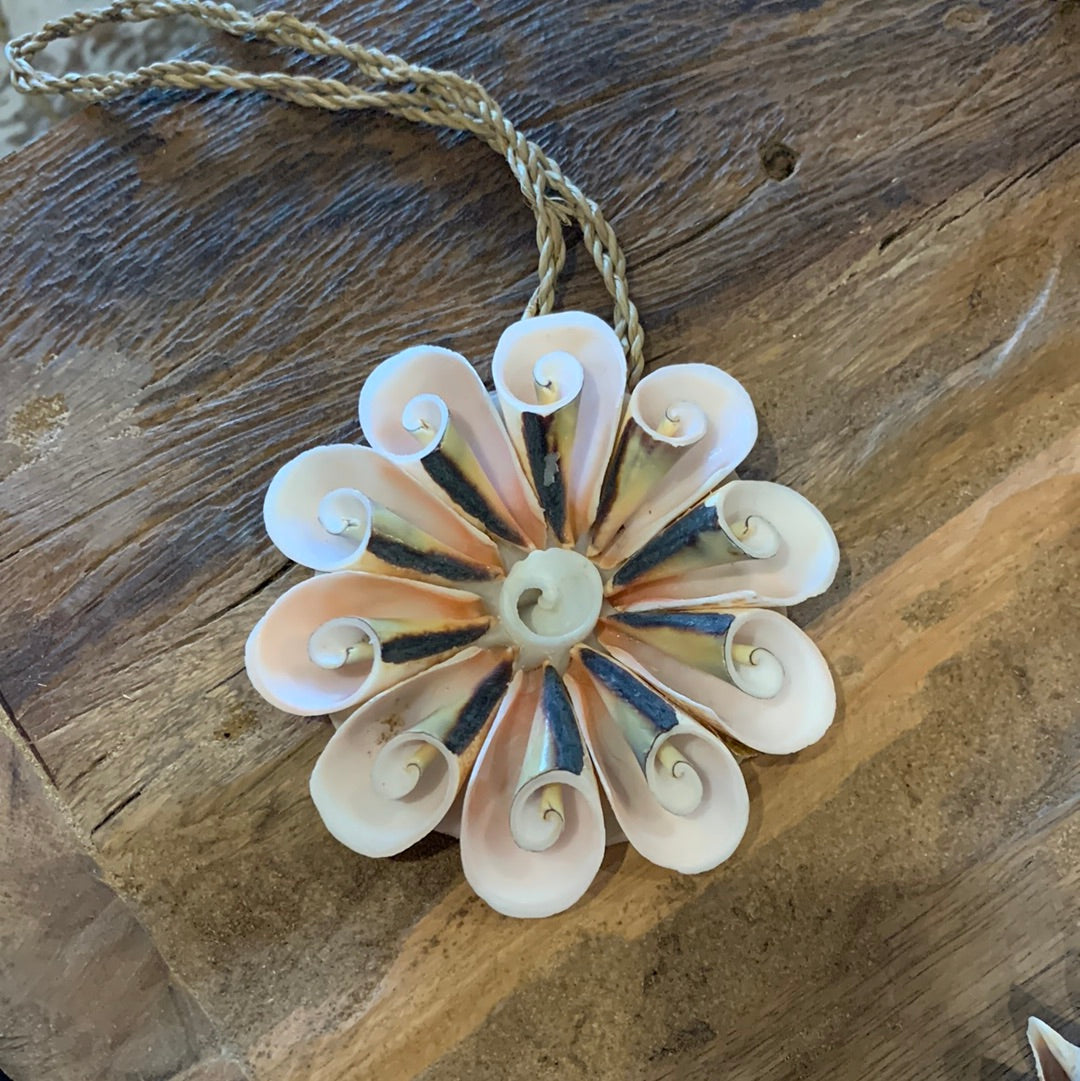 Pink shell decoration. 9cm - Bali Beach Beyond