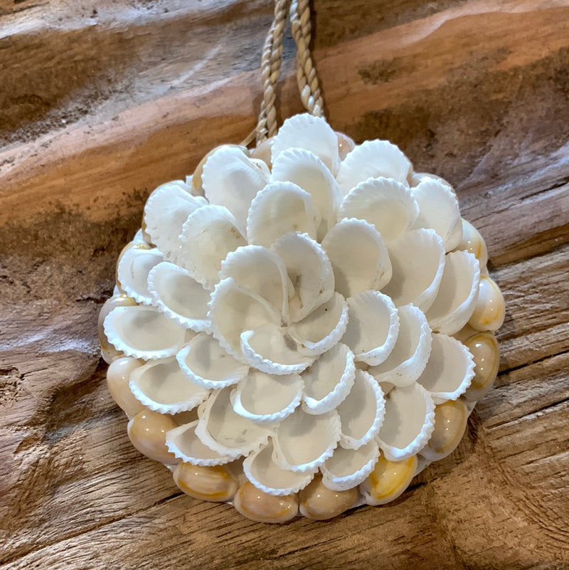 White decorative shell decoration. 7cm style 2