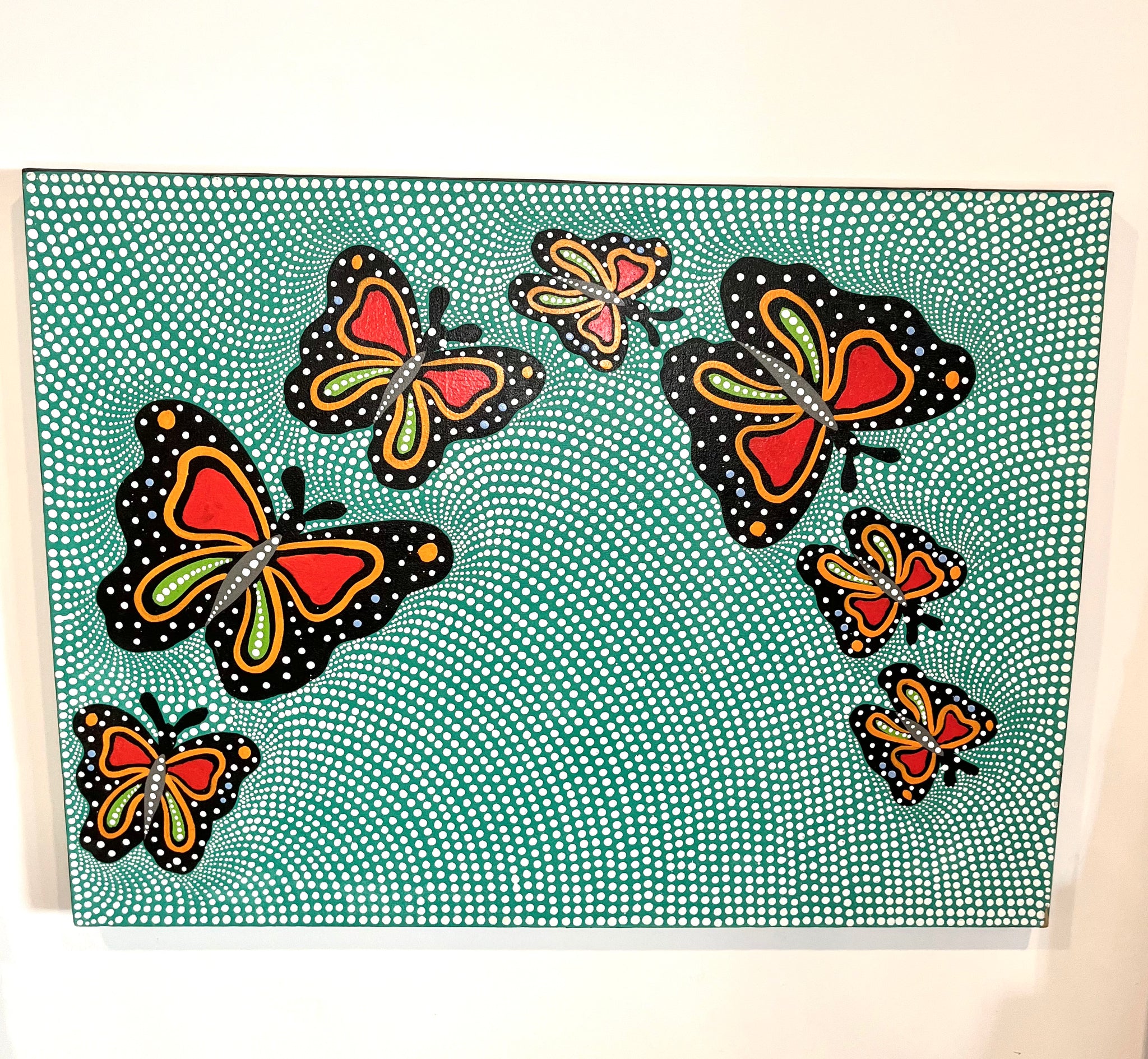 Butterfly canvas painting