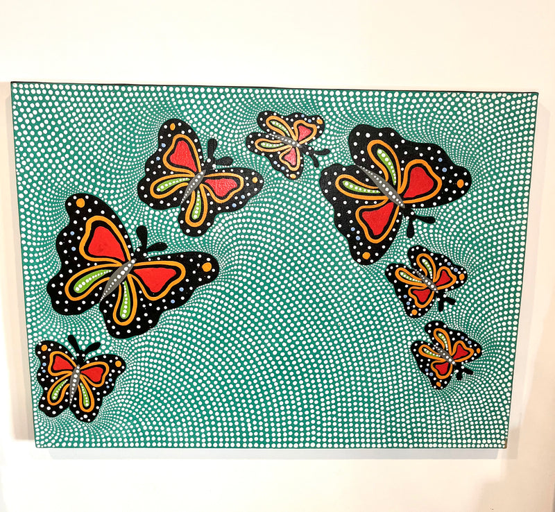 Butterfly canvas painting