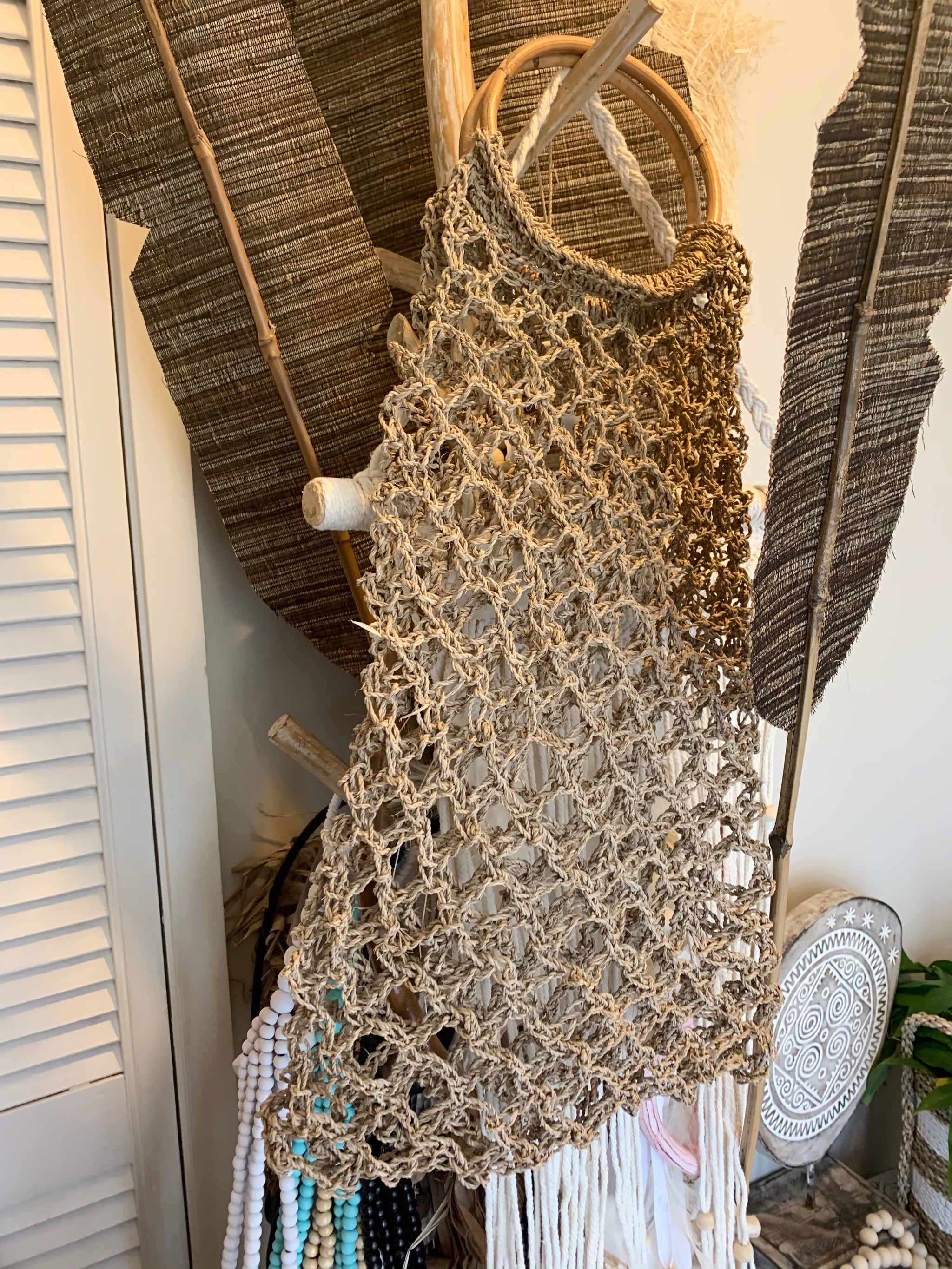 Woven shopping bag / beach bag