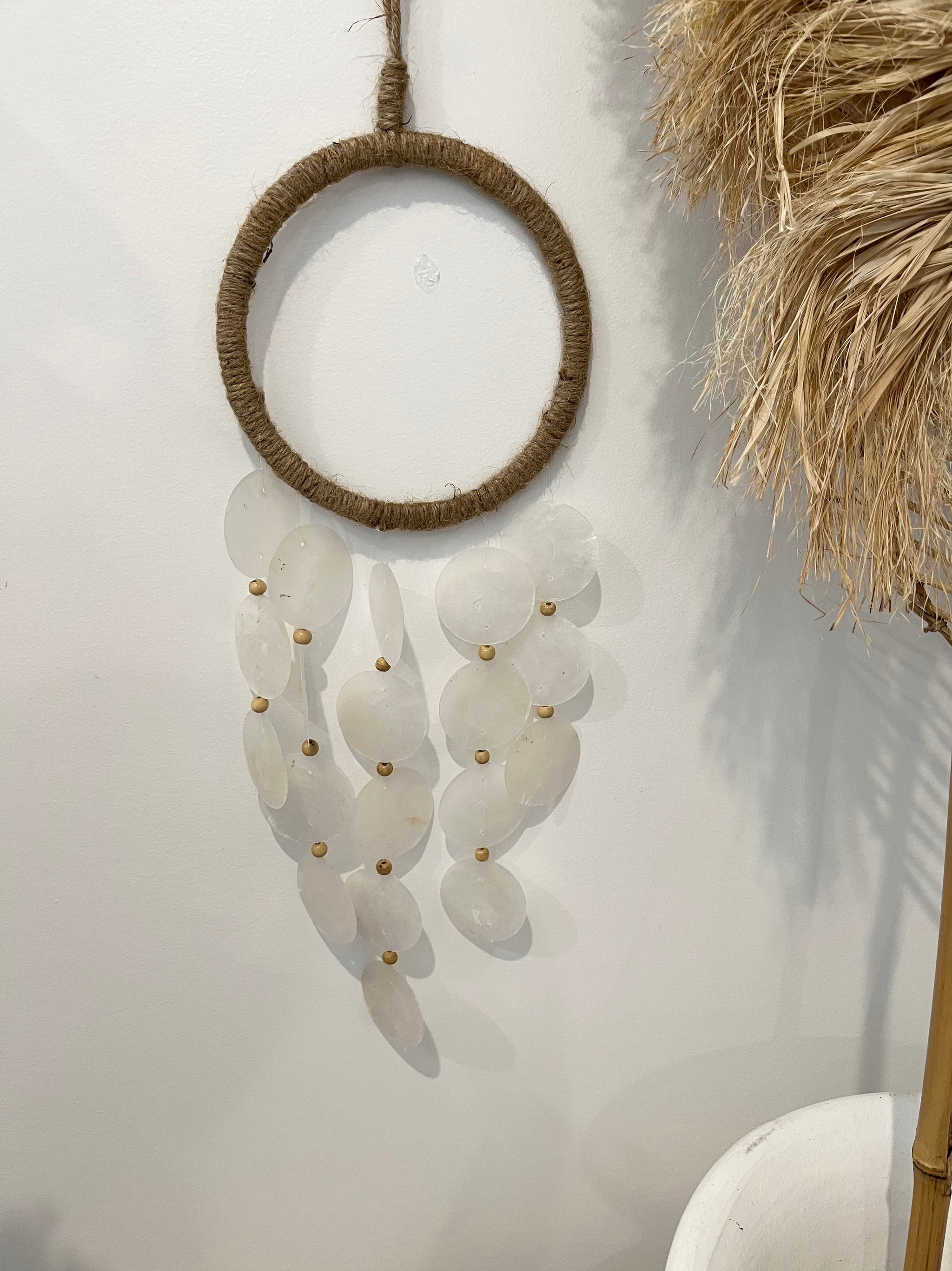 Circle and shell hanging