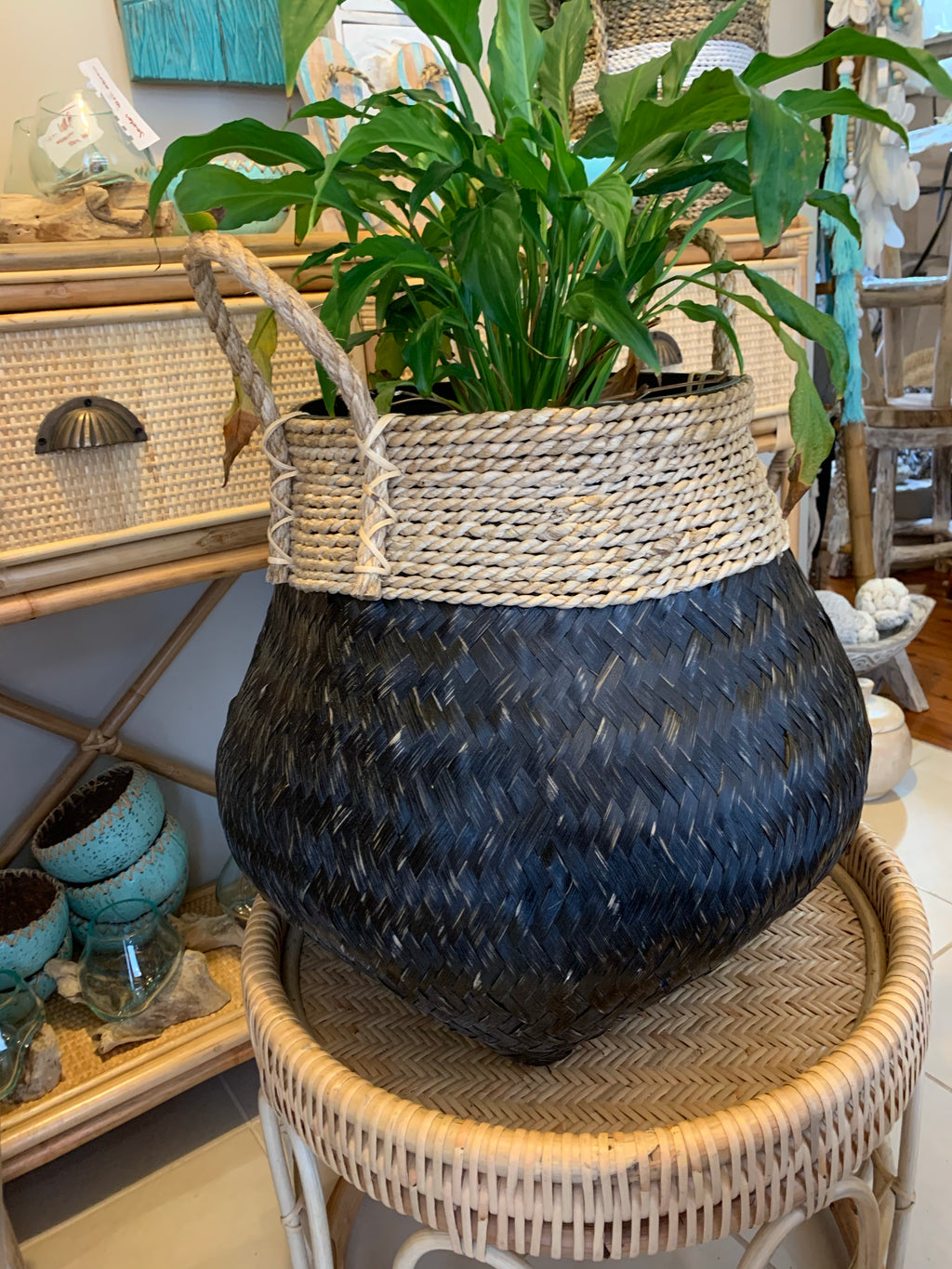 Black basket large