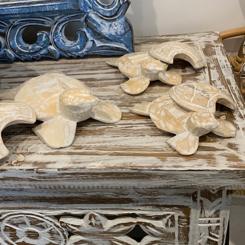 Natural timber Turtles Set 3