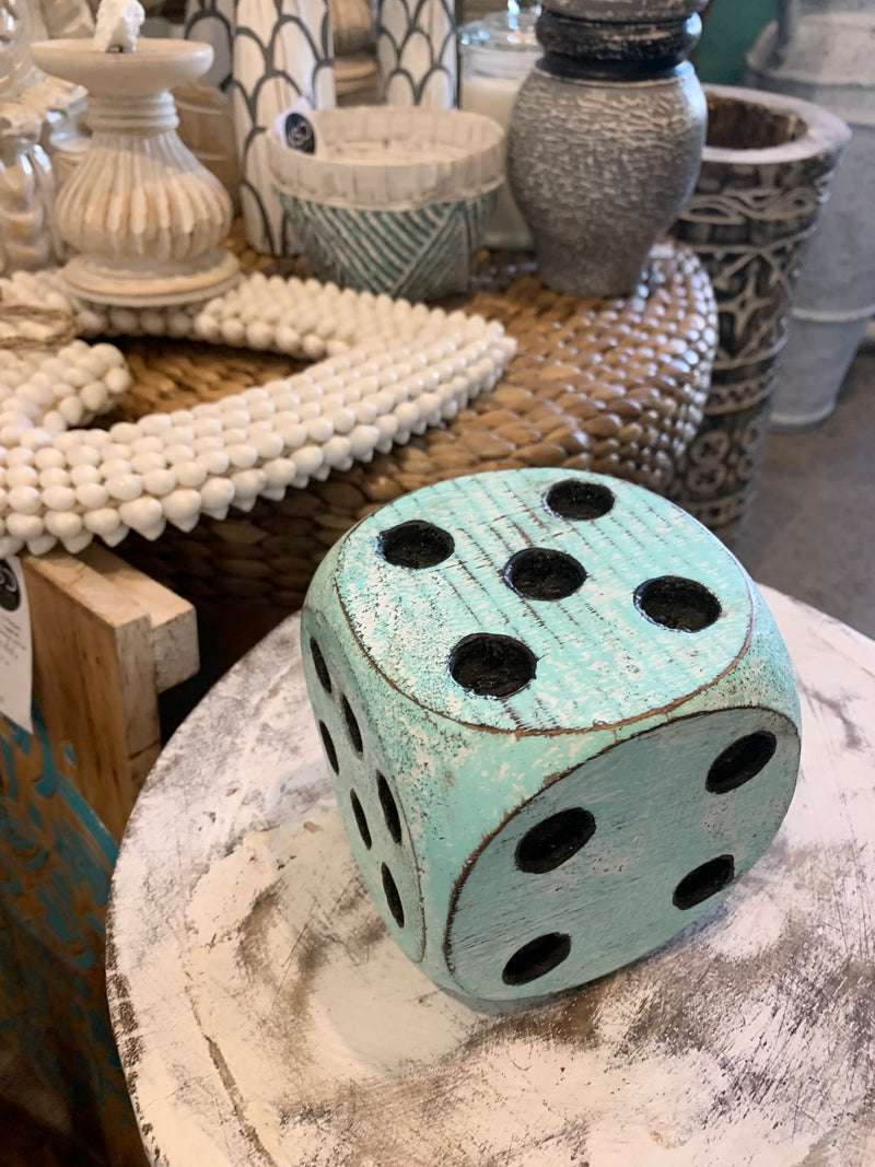 Blue Timber dice.