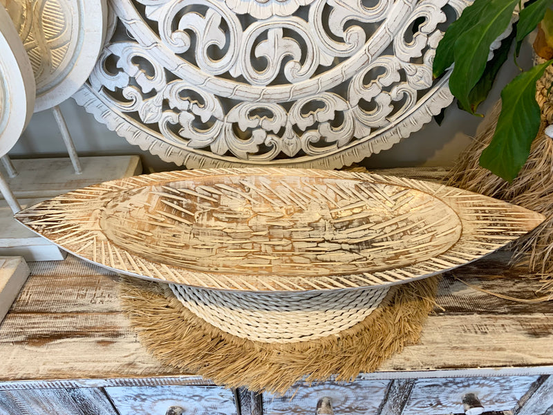 Timber carved bowl / dish