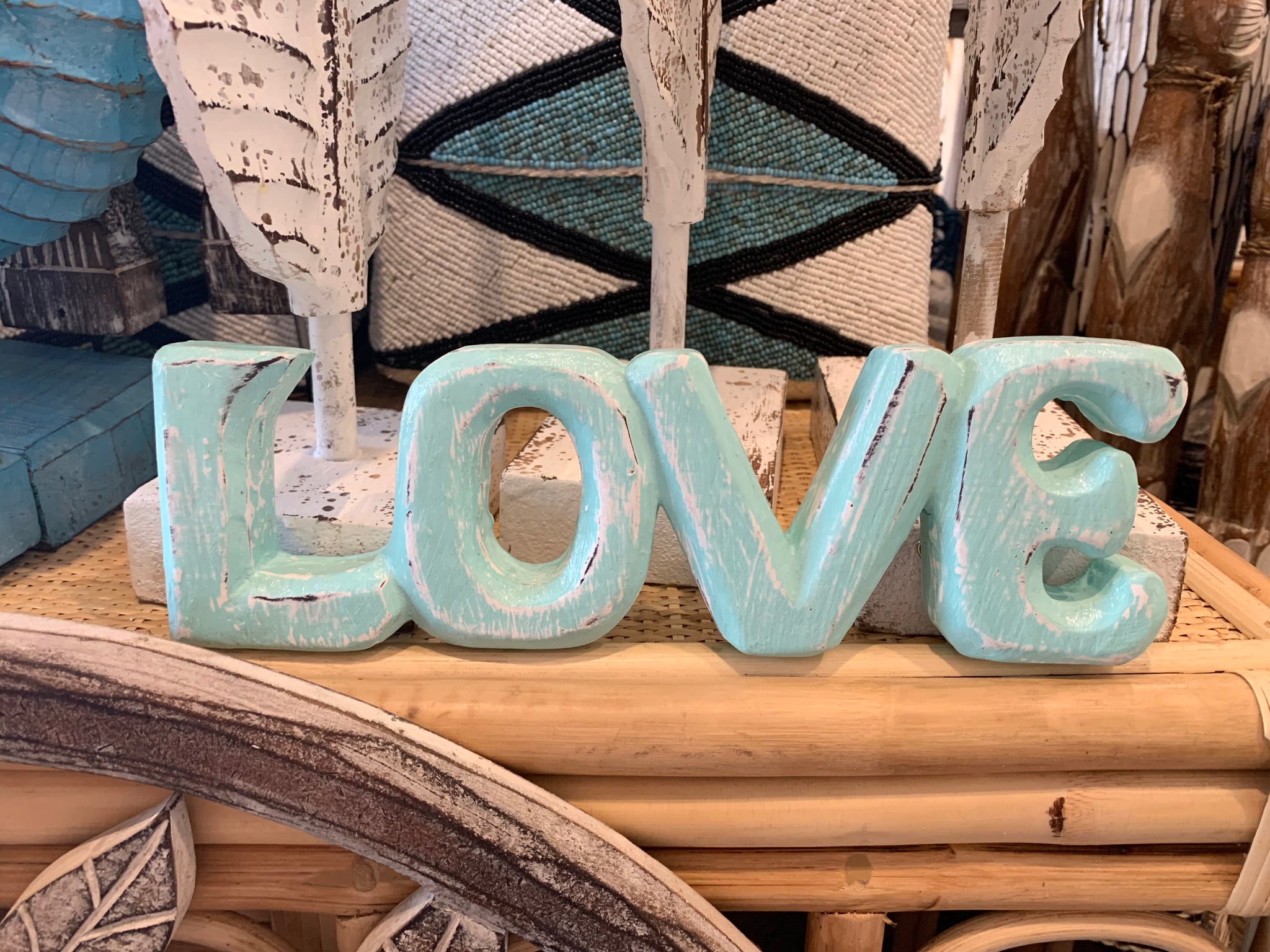 Turquoise Love Words