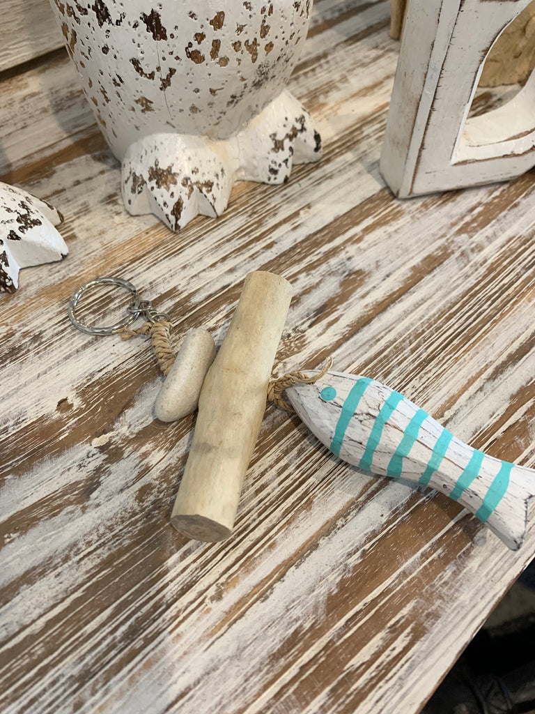 Timber fish keyring – Bali Beach Beyond