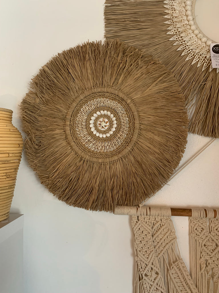 50cm raffia juju with shell detail – Bali Beach Beyond
