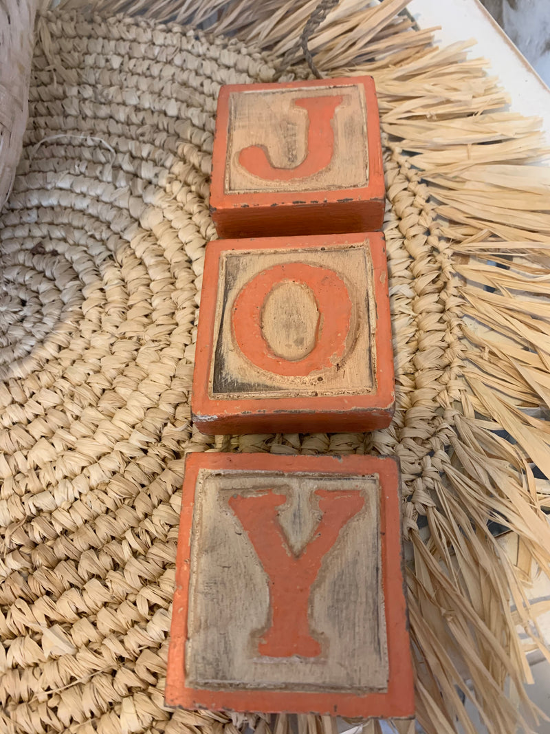 JOY handpainted timber hanging