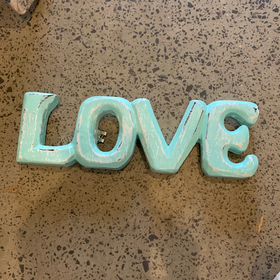 Turquoise Love Words