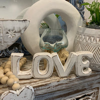 Rustic white Love Words