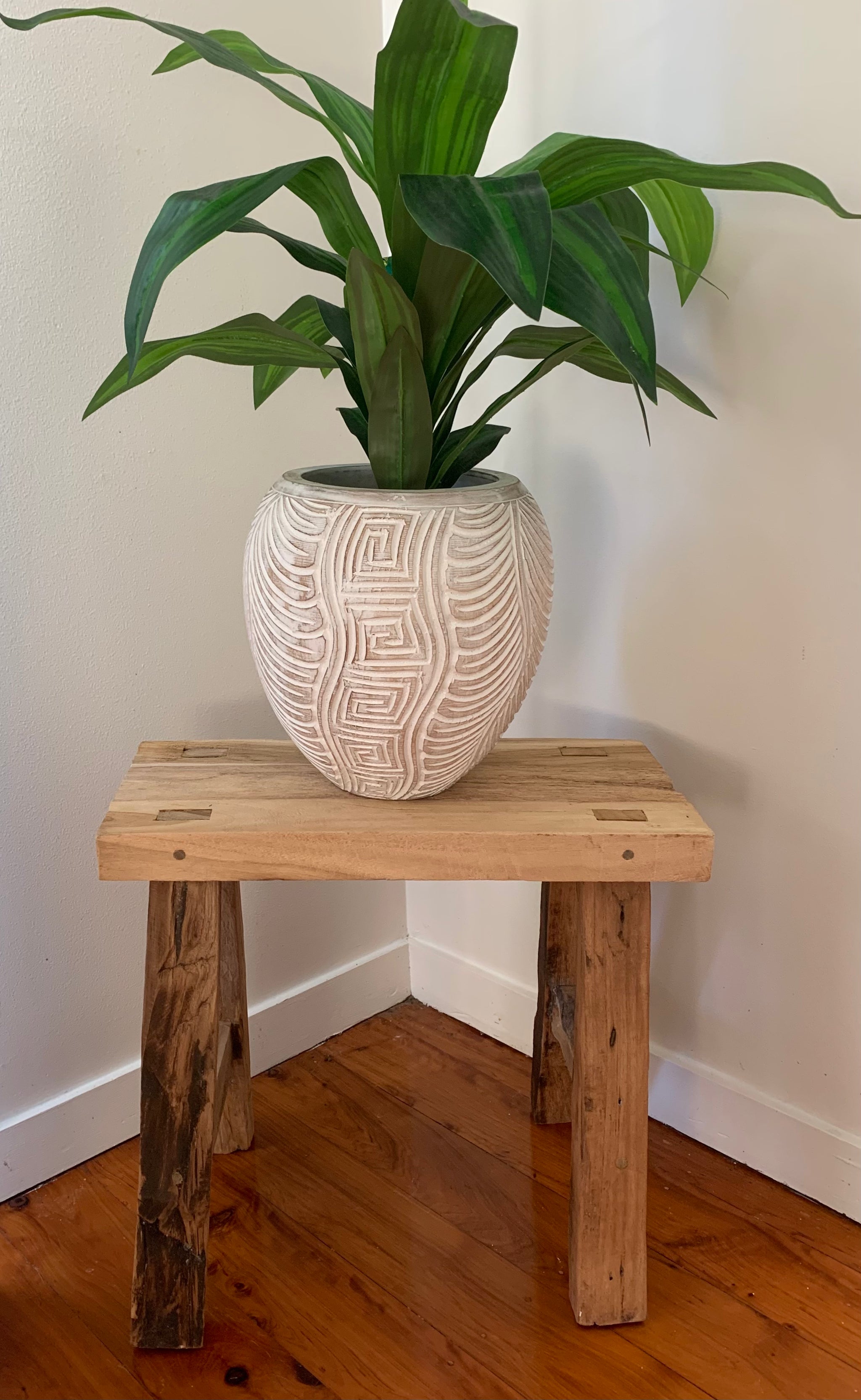 Rustic timber stool