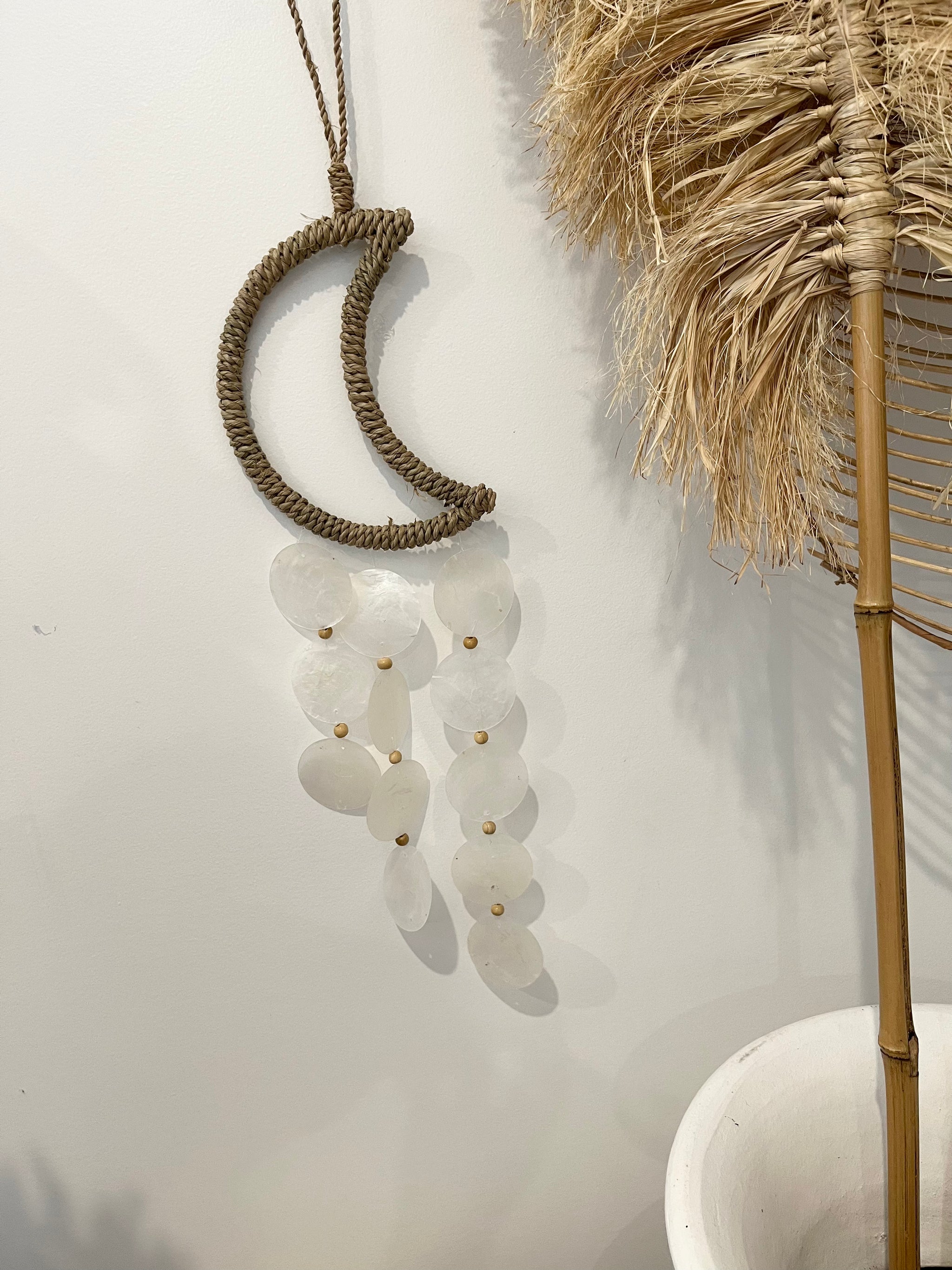 Moon and shell hanging