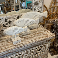 Clearance. Fish on stand set 3. Style 3. White. Usually $60