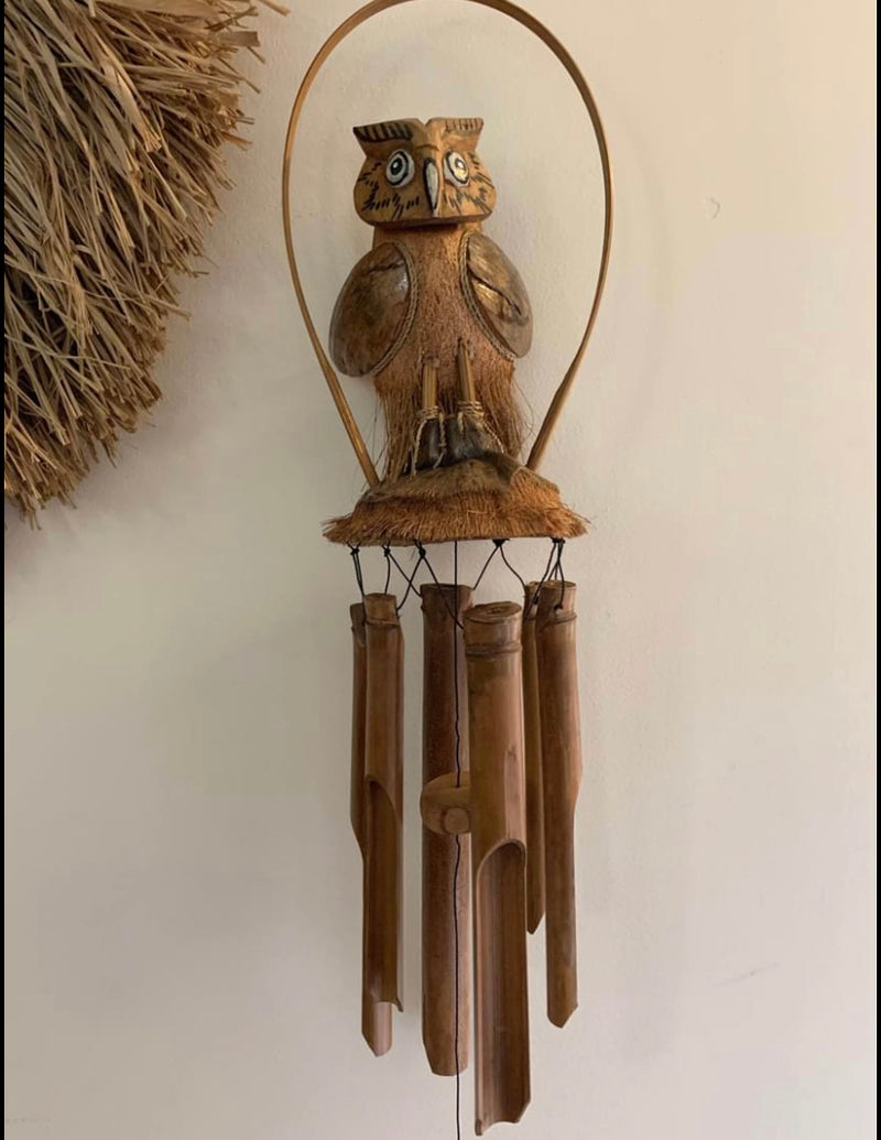 Owl wind chime