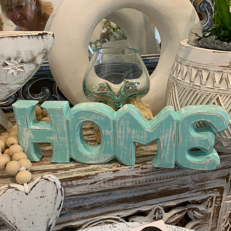 Turquoise HOME Words