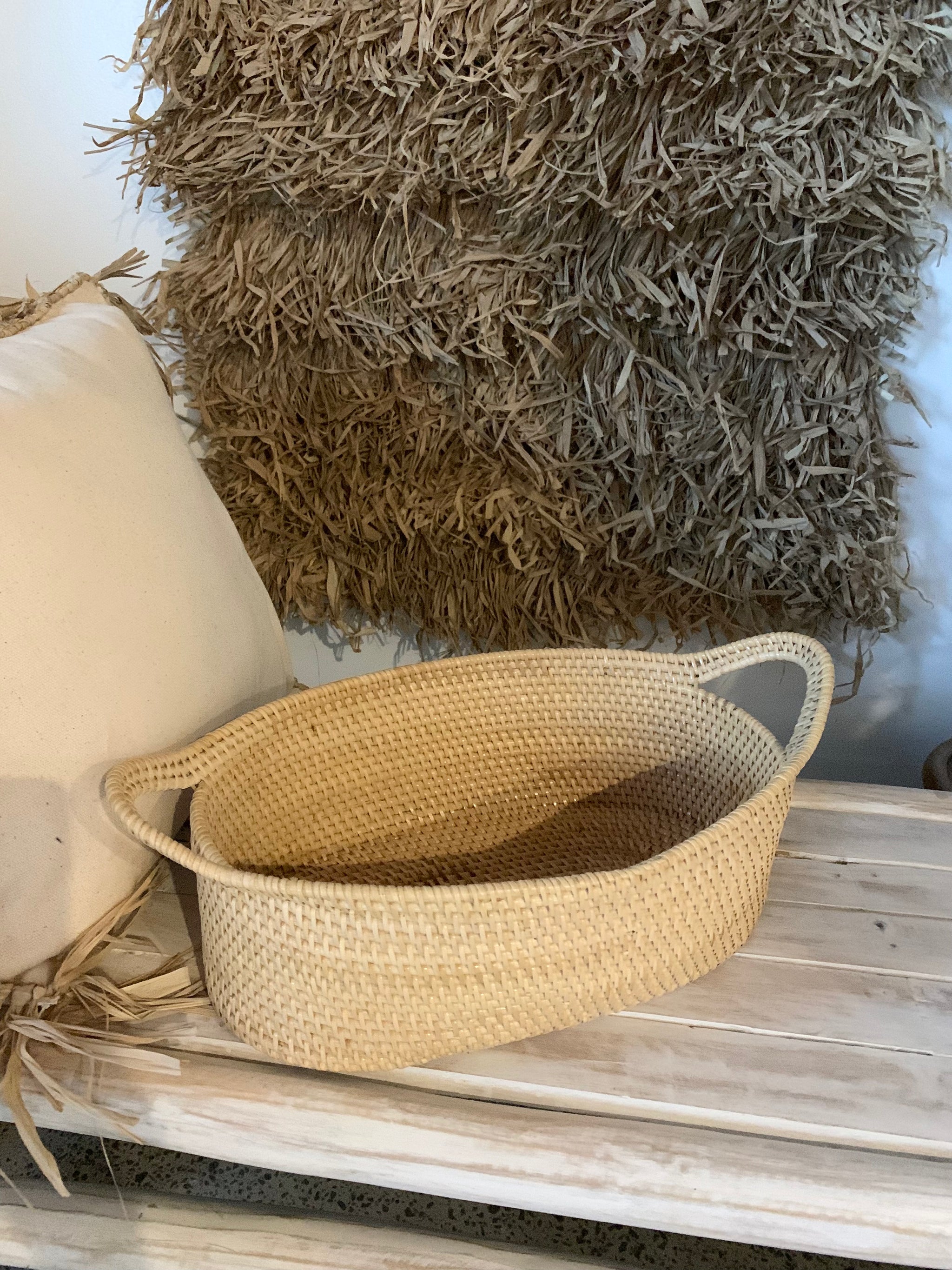 Oval basket small. Natural. Clearance. Usually $20