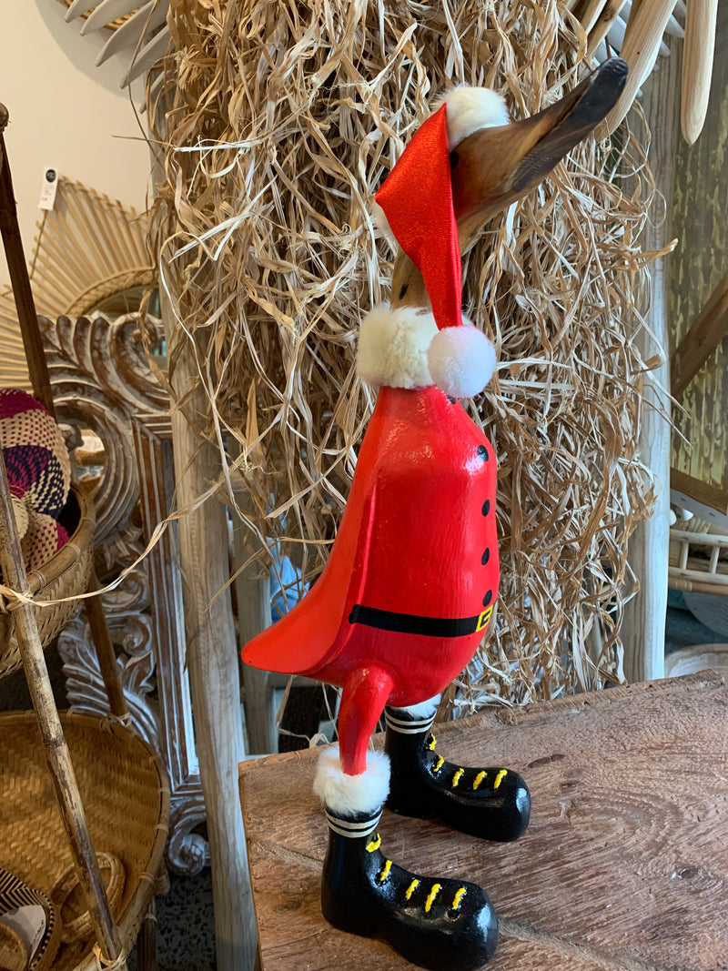 Christmas Santa duck 43cm h