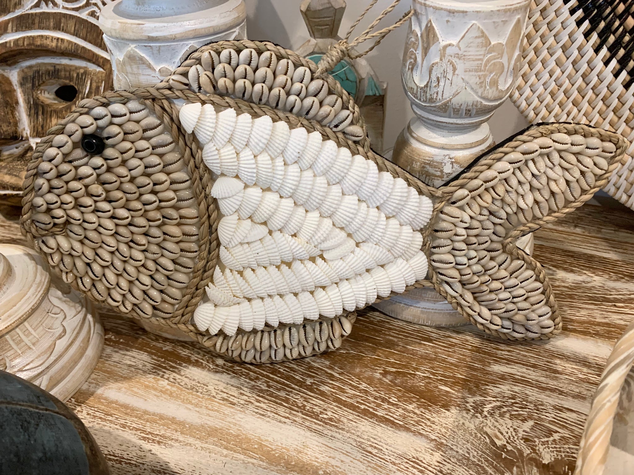 Shell fish hanging / decoration. Style 2. Medium