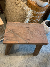 Rustic timber stool 40 x 23cm